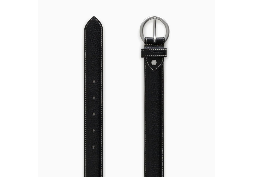 Le Tanneur TXE8R31 - CUIR DE VACHETTE - NOI le tanneur ceinture femme reversible 30mm Ceintures