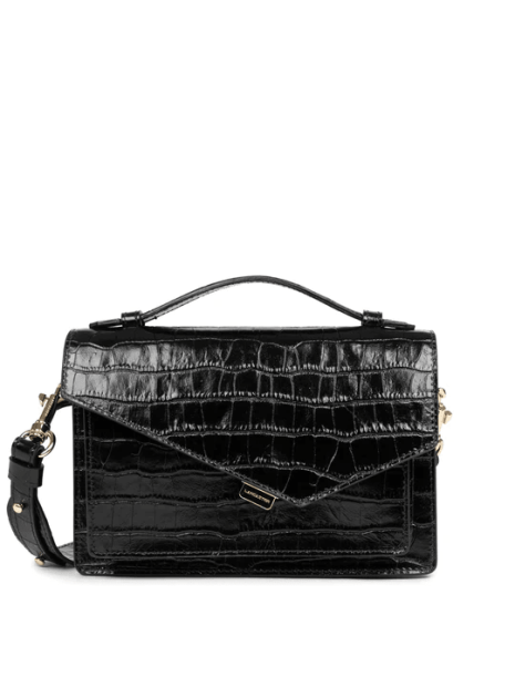 Lancaster 480-010 - CUIR DE VACHETTE - NOI lancaster-zoé-sac rabat sacs-a-mains
