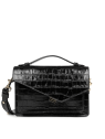 Lancaster 480-010 - CUIR DE VACHETTE - NOI lancaster-zoé-sac rabat sacs-a-mains
