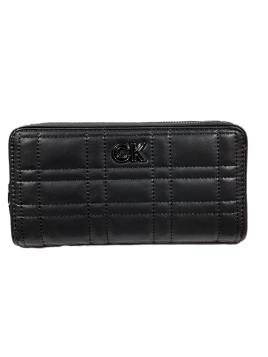 Calvin Klein K609912 - POLYURÉTHANE - NOIR calvin klein-re lock quilt-compagnon Porte-monnaie Femme
