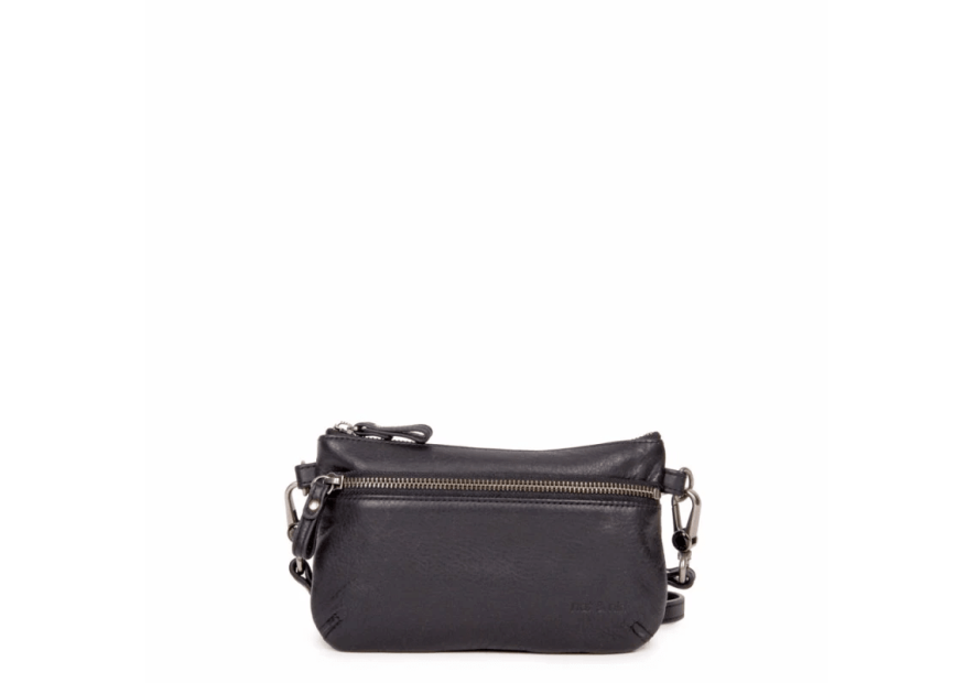 Nat & Nin VICKY2 - CUIR DE VACHETTE - NOIR nat&nin-viky 2-pochette Sacs à mains