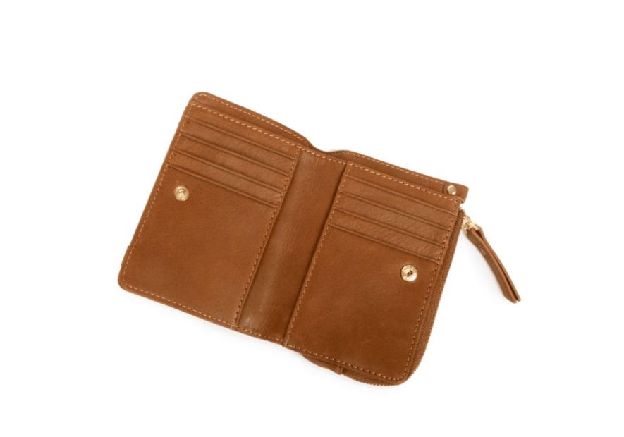 Nat & Nin ROZA - CUIR DE VACHETTE - ÉPICE nat&nin-roza-porte monnaie et cartes Porte-monnaie Femme