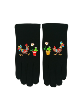 Quand les poules auront des gants GTA - POLYAMIDE - LES COCOTTES gants taille unique peints a la main a annecy gants femme tu