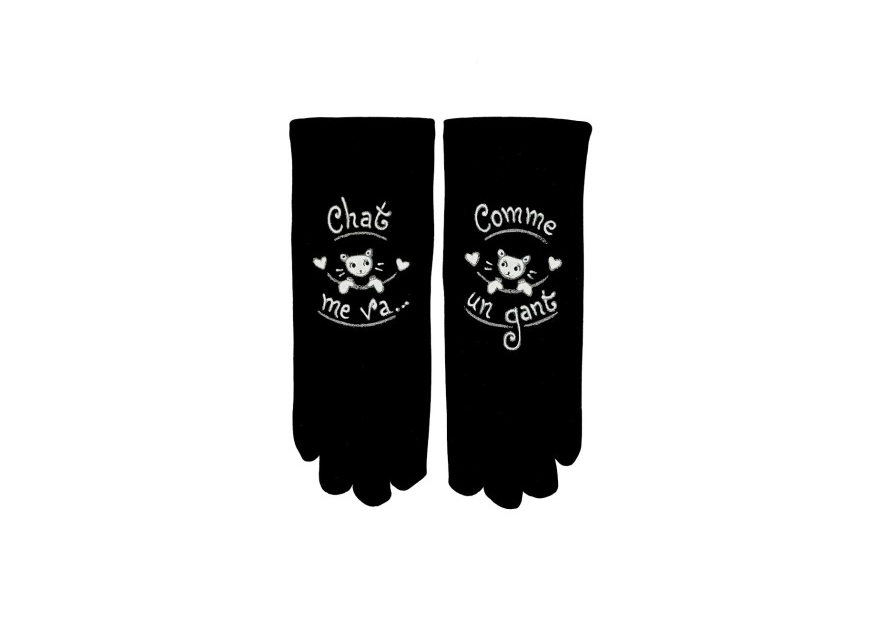 Quand les poules auront des gants GTL - POLYAMIDE - CHAT ME VA gants taille unique quand les poules auront des ga gants femme tu