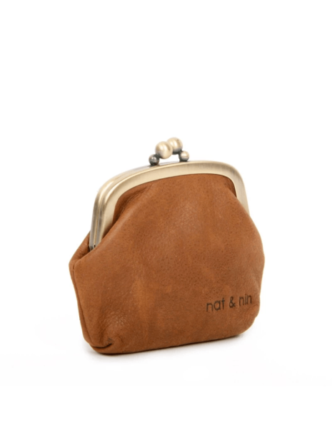 Nat & Nin BIBI - CUIR DE VACHETTE - EPICE porte monnaie bourse fermoir bibi nat&nin porte-monnaie-femme