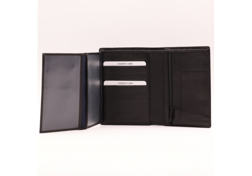 Serge Blanco VAN21013 - CUIR DE BOVIN - NOIR portefeuille vancouver blanco 13.7 Portefeuille Homme