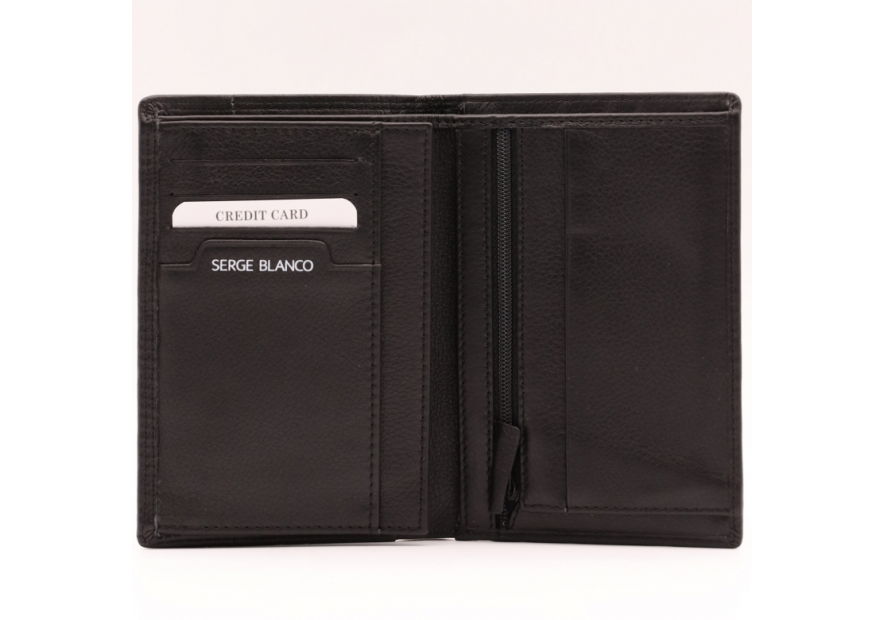 Serge Blanco VAN21019 - CUIR DE BOVIN - NOIR blanco-vancouver-portefeuille medium Portefeuille Homme