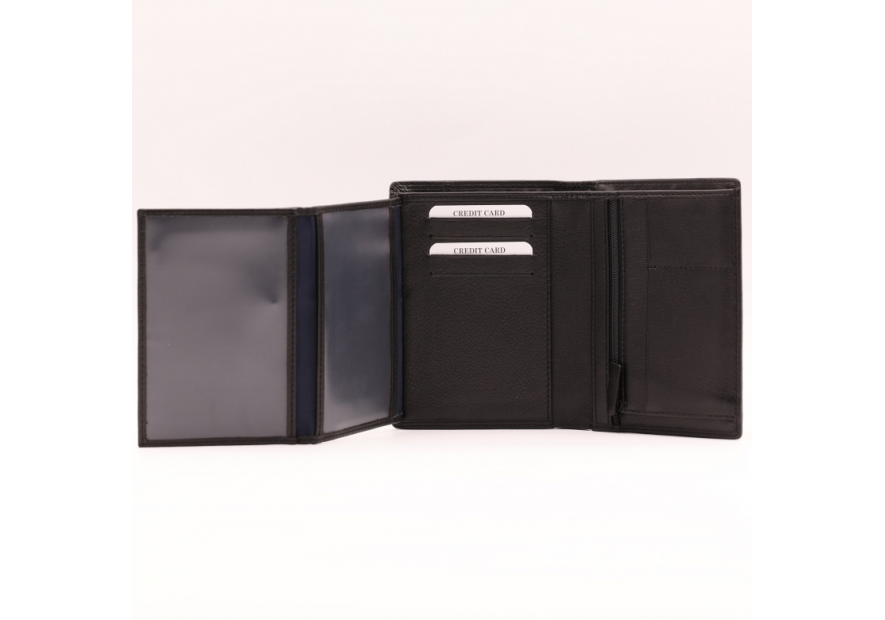 Serge Blanco VAN21024 - CUIR DE VACHETTE - NO blanco-vancouver-portefeuille 3 volets Portefeuille Homme