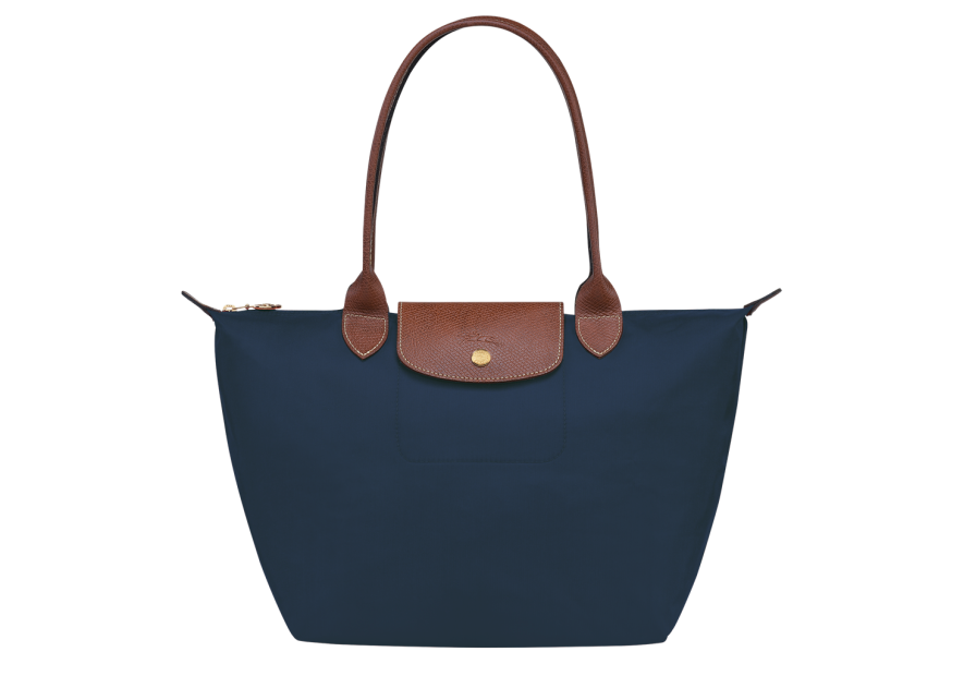 Longchamp 2605089 - NYLON ET CUIR - MARINE sac cabas m le pliage n'est pas format a4 shopping