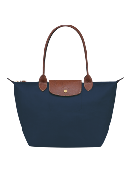 Longchamp 2605089 - NYLON ET CUIR - MARINE sac cabas m le pliage n'est pas format a4 shopping