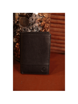 Serge Blanco ANC21052 - CUIR DE BOVIN - NOIR Porte-monnaie/ Porte-billets Anchorage Portefeuille Homme