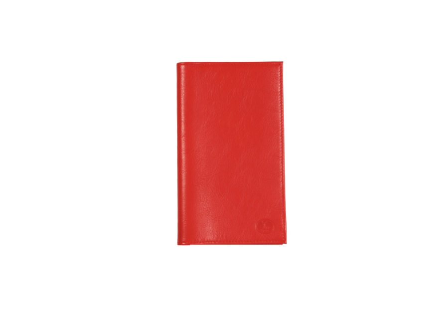 Frandi 419/03 - CUIR CLASSIQUE - ROUGE frandi-cuir lisse-étui chéquier chequier pf