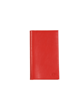 Frandi 419/03 - CUIR CLASSIQUE - ROUGE frandi-cuir lisse-étui chéquier chequier pf