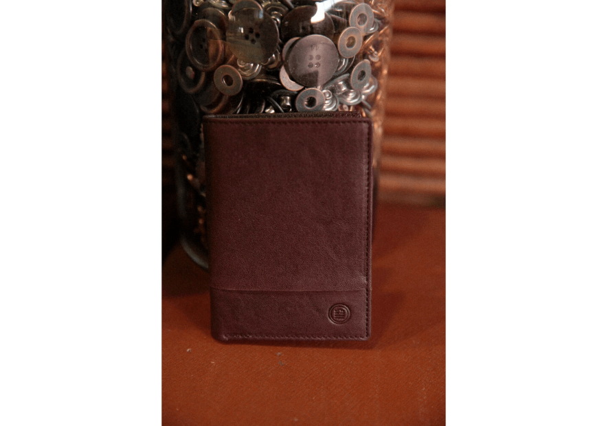 Serge Blanco ANC21052 - CUIR DE BOVIN - CHOCO Porte-monnaie/ Porte-billets Anchorage Portefeuille Homme