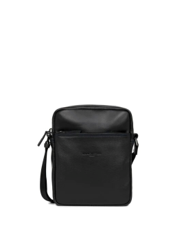 Lancaster 320-14 - CUIR DE VACHETTE - NOIR Soft Vintage - Sacoche sacoche homme