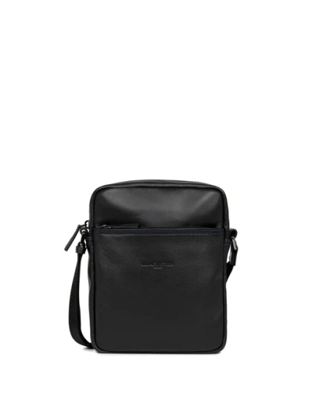 Lancaster 320-14 - CUIR DE VACHETTE - NOIR Soft Vintage - Sacoche sacoche homme
