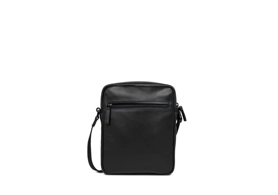 Lancaster 320-14 - CUIR DE VACHETTE - NOIR Soft Vintage - Sacoche sacoche homme
