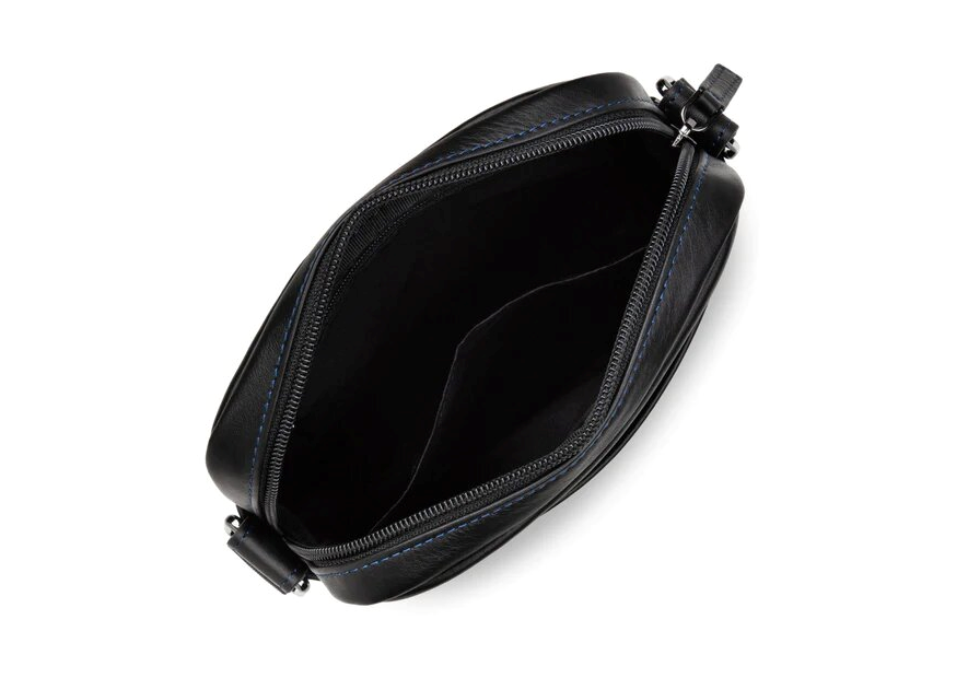 Lancaster 320-14 - CUIR DE VACHETTE - NOIR Soft Vintage - Sacoche sacoche homme