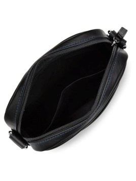 Lancaster 320-14 - CUIR DE VACHETTE - NOIR Soft Vintage - Sacoche sacoche homme