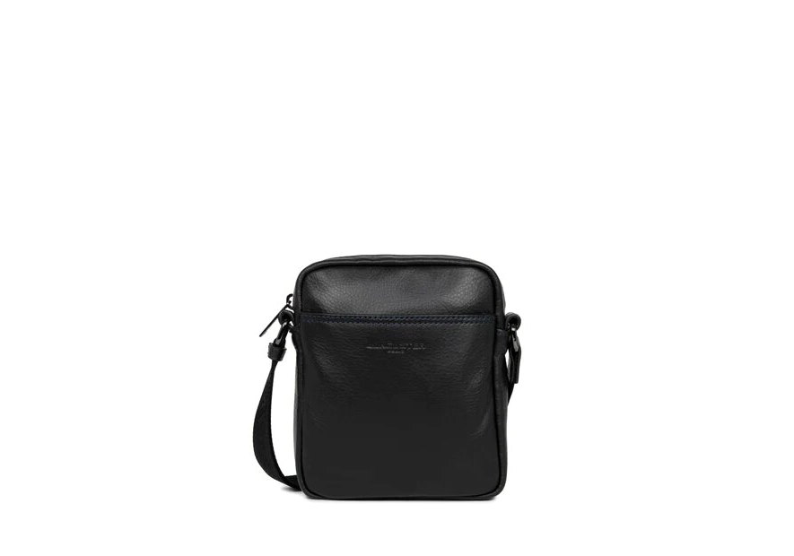 Lancaster 320-24 - CUIR DE VACHETTE - NOIR sac homme medium soft vintage sacoche homme