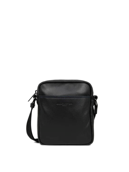 Lancaster 320-24 - CUIR DE VACHETTE - NOIR sac homme medium soft vintage sacoche homme