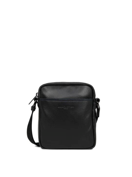 Lancaster 320-24 - CUIR DE VACHETTE - NOIR sac homme medium soft vintage sacoche-homme