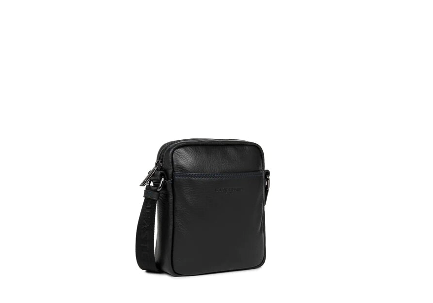 Lancaster 320-24 - CUIR DE VACHETTE - NOIR sac homme medium soft vintage sacoche homme
