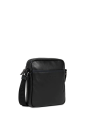 Lancaster 320-24 - CUIR DE VACHETTE - NOIR sac homme medium soft vintage sacoche-homme