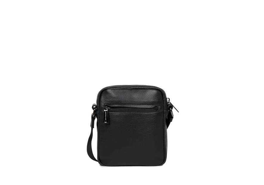 Lancaster 320-24 - CUIR DE VACHETTE - NOIR sac homme medium soft vintage sacoche homme