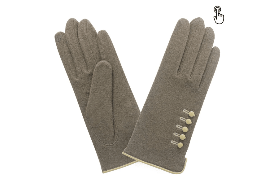 Glove Story 31119NF - LAINE/NYLON - BRUN CHO glove story-gants laine-ganst femme gants femme tu