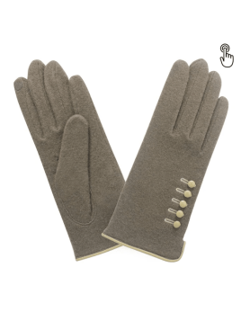 Glove Story 31119NF - LAINE/NYLON - BRUN CHO glove story-gants laine-ganst femme gants femme tu