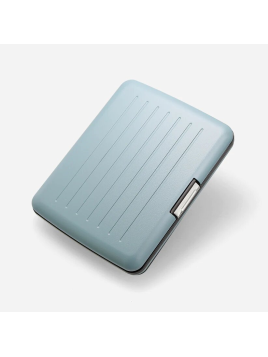 Ögon Design V2 LARGE - ALUMINIUM - ARTIC BLU ögon design big stocklom v2 porte cartes porte cartes