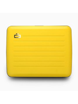 Ögon Design V2 LARGE - ALUMINIUM - TAXI YELL ögon design big stocklom v2 porte cartes porte cartes