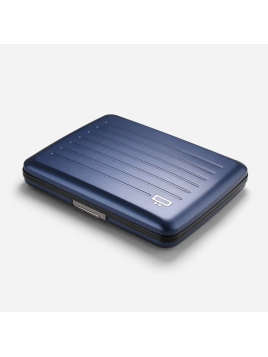 Ögon Design V2 LARGE - ALUMINIUM - NAVY BLUE ögon design big stocklom v2 porte cartes porte cartes