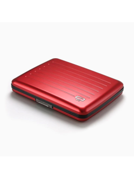 Ögon Design V2 LARGE - ALUMINIUM - RED ögon design big stocklom v2 porte cartes porte cartes