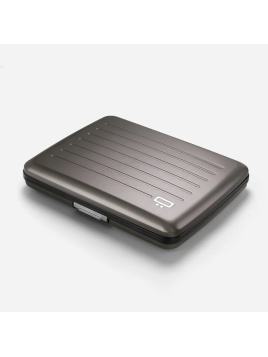 Ögon Design V2 LARGE - ALUMINIUM - TITANIUM ögon design big stocklom v2 porte cartes porte cartes