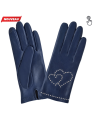 Glove Story 21548SN - CUIR D'AGNEAU/SOIE - B glove story gant femme studs coeur gants-femme