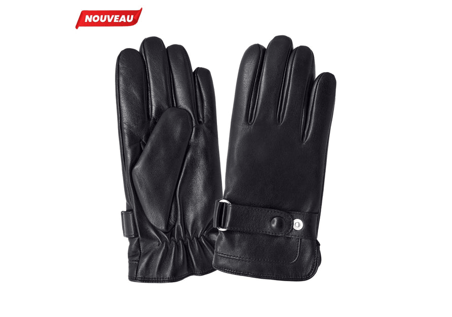 Glove Story 22109PO - CUIR D'AGNEAU/POLYESTE glove story gant homme gants homme