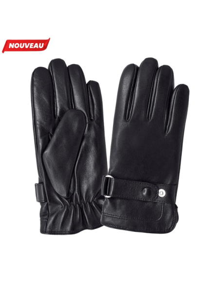 Glove Story 22109PO - CUIR D'AGNEAU/POLYESTE glove story gant homme gants homme