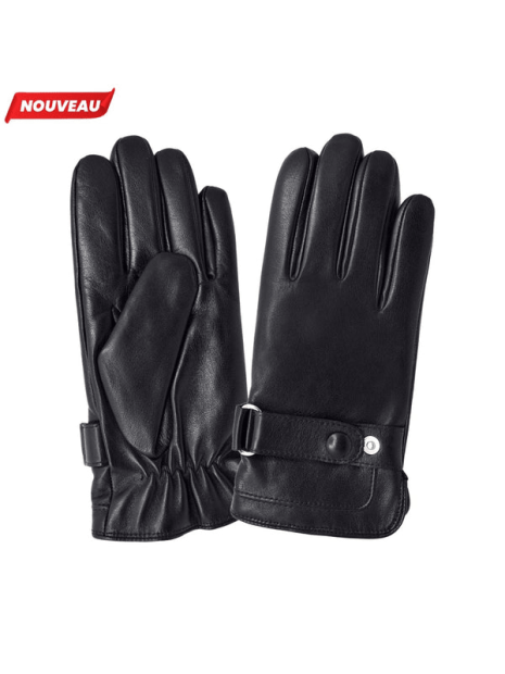 Glove Story 22109PO - CUIR D'AGNEAU/POLYESTE glove story gant homme gants-homme