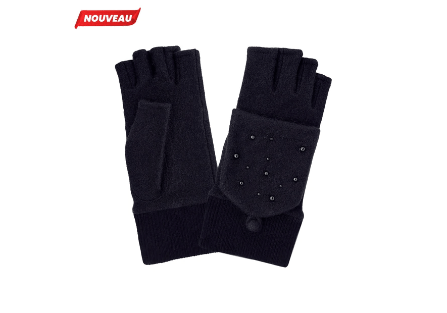 Glove Story 31158NF - LAINE - NOIR glove story mitaine femme en laine gants femme