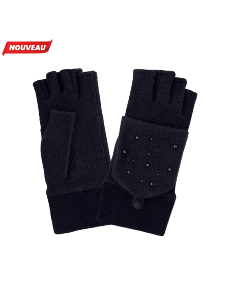Glove Story 31158NF - LAINE - NOIR glove story mitaine femme en laine gants femme