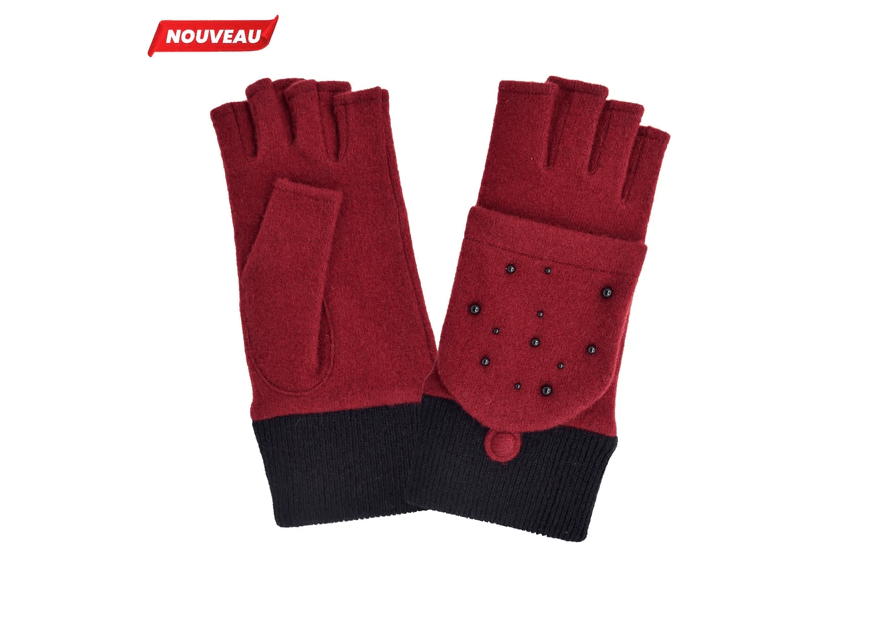 Glove Story 31158NF - LAINE - BORDEAUX glove story mitaine femme en laine gants femme