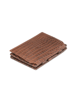 Garzini MW-CP1 - VACHETTE CROCO - CROCO  garzini-magic wallet-porte cartes rfid monnaie p.cartes credit