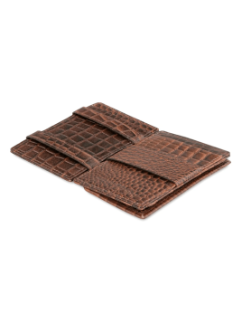 Garzini MW-CP1 - VACHETTE CROCO - CROCO  garzini-magic wallet-porte cartes rfid monnaie p.cartes credit