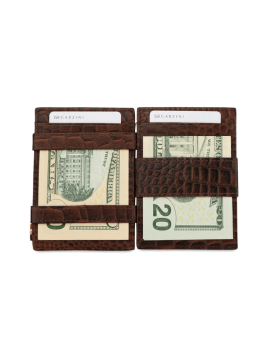 Garzini MW-CP1 - VACHETTE CROCO - CROCO  garzini-magic wallet-porte cartes rfid monnaie p.cartes credit