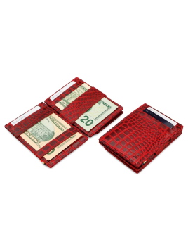 Garzini MW-CP1 - VACHETTE CROCO - CROCO  garzini-magic wallet-porte cartes rfid monnaie p.cartes credit