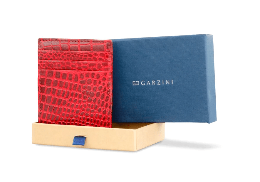Garzini MW-CP1 - VACHETTE CROCO - CROCO  garzini-magic wallet-porte cartes rfid monnaie p.cartes credit