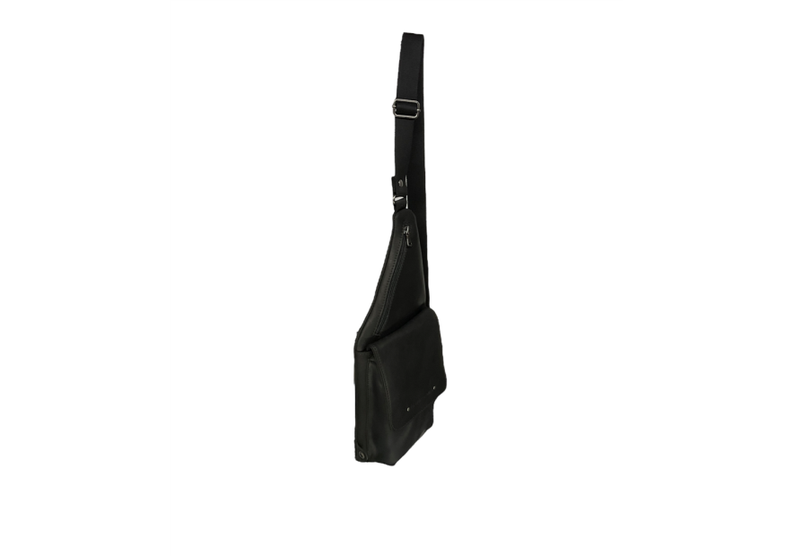Les Ateliers Foures 9510 - CUIR DE VACHETTE - NOIR sac homme holster baroudeur les ateliers fourès body bag