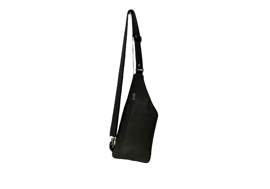 Les Ateliers Foures 9510 - CUIR DE VACHETTE - NOIR sac homme holster baroudeur les ateliers fourès body bag
